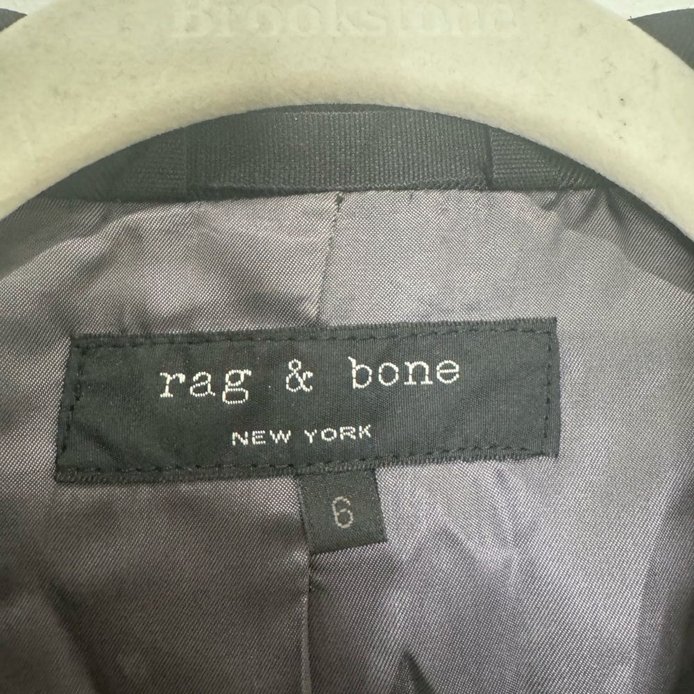 Rag & Bone Tuxedo Blazer In Charcoal Black - image 6